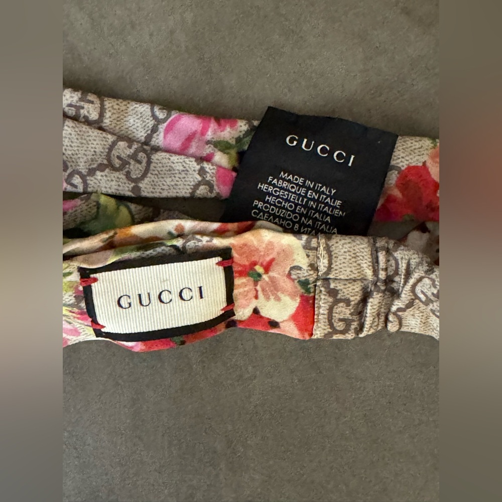 Gucci GG Blooms Monogram Twist Headband - Picture 6 of 7